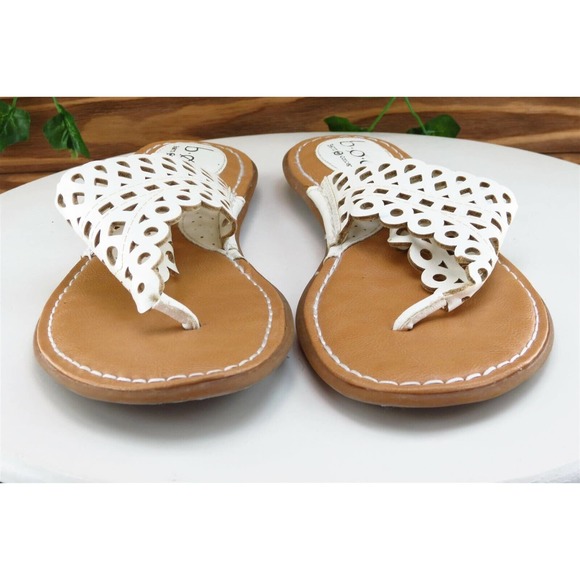 Born concept Sz 9 M White Flip Flop Synthetic‎ Women Sandals - Picture 2 of 7